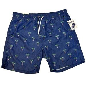 The Trunks Swim & Surf  Palm Print Men's Swim Shorts size XL